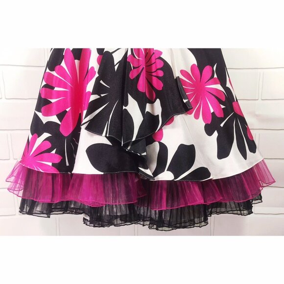 NWT Blush Prom By Alexia Formal Cocktail Evening Floral Tulle Gown Dress Size 2 - Picture 4 of 9